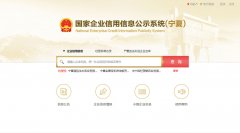 国家信用宁夏企业信息公示系统查询