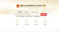 国家信用湖南省长沙市企业信息公示系统查询
